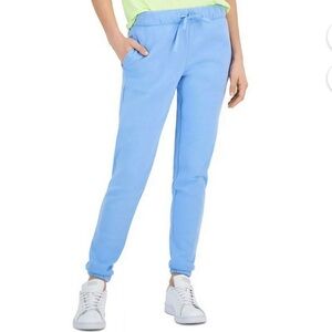 NWT New Ideology Off-Duty Passion Blue Fleece Joggers Sweatpants Pants Sz XL